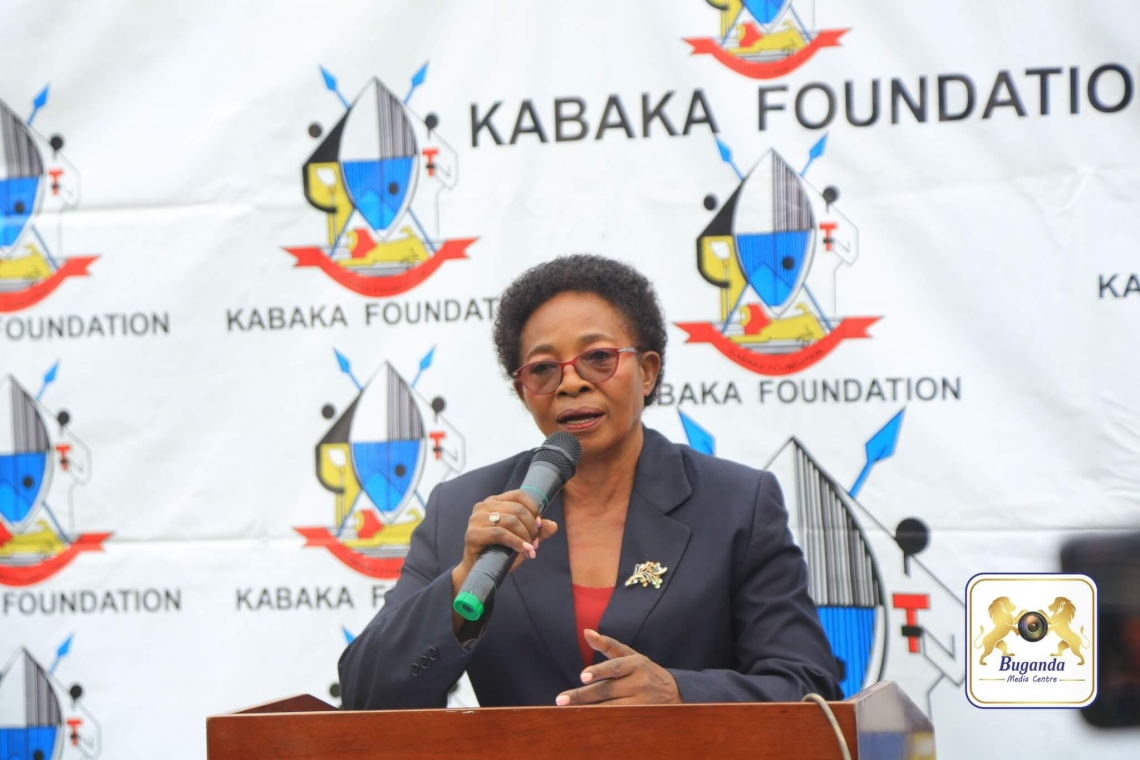 Owek. Choltilda Nakate Kikomeko addresses the gathering, applauding Kabaka Foundation’s healthcare efforts and encouraging the public to embrace healthy lifestyles Owek. Choltilda Nakate Kikomeko addresses the gathering, applauding Kabaka Foundation’s healthcare efforts and encouraging the public to embrace healthy lifestyles